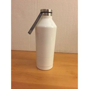 Me To We  Stainless Steel Double Wall Vacuum Sealed Water Bottle 17oz White